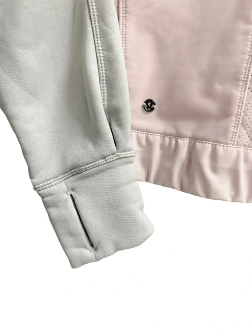 lululemon athletica Let’s Get Visible Pullover Pink Gray Reflective Size 4